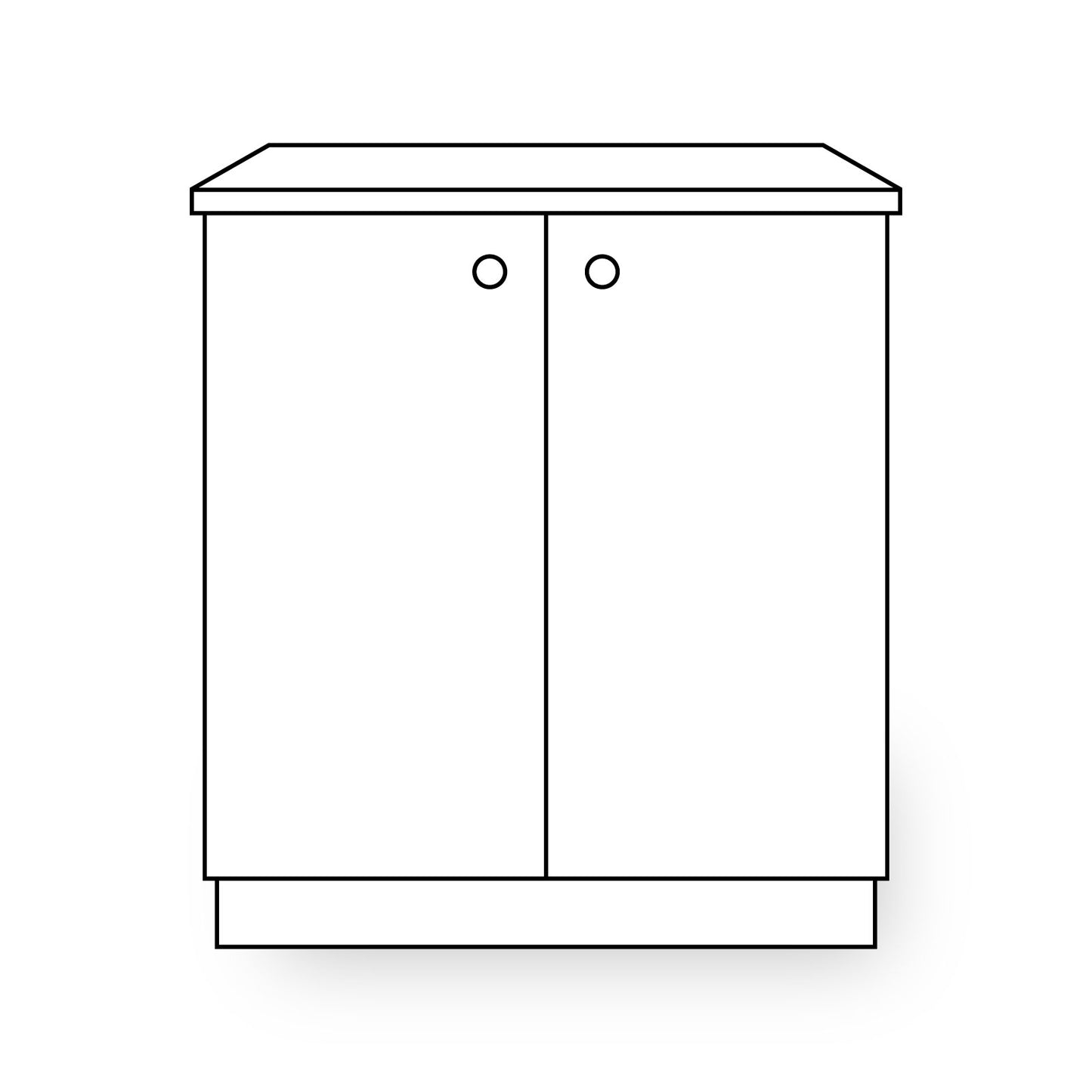 2-door cabinet fronts