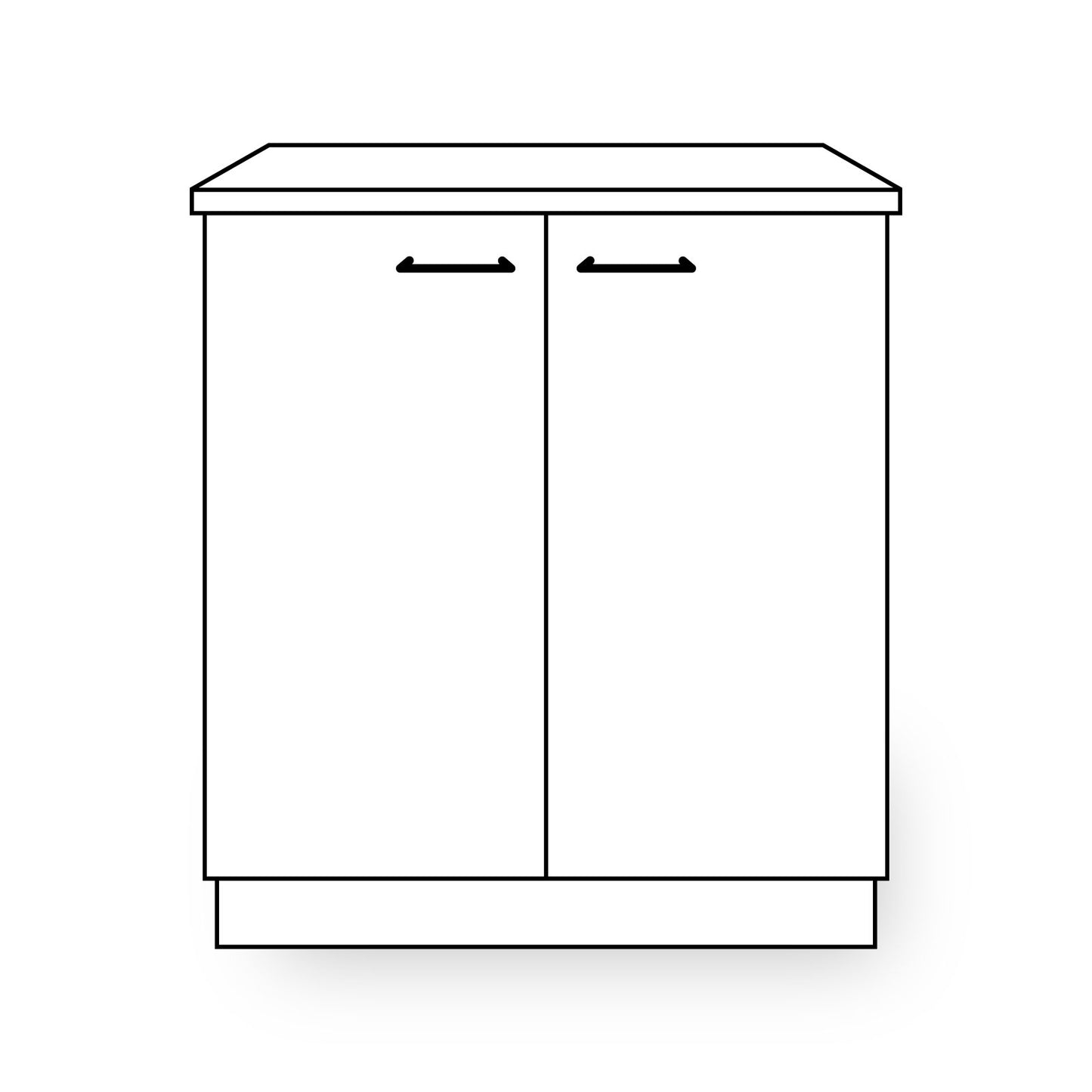 2-door cabinet fronts